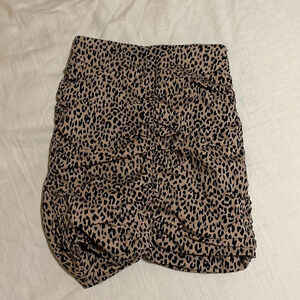 zara cheetah skirt XS